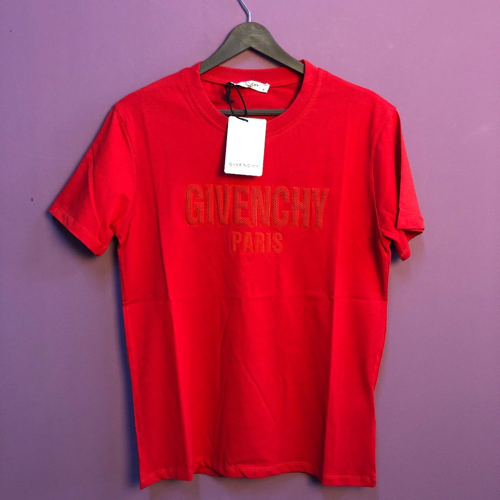 Givenchy Men Red Short Sleeve T-Shirt